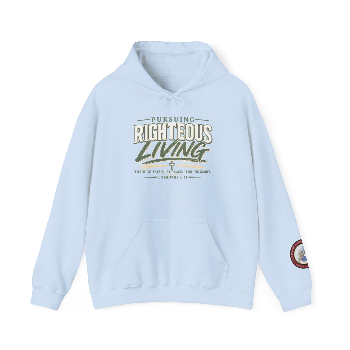 Pursuing Righteous Living Hoodie – Christian Faith Inspirational Sweatshirt
