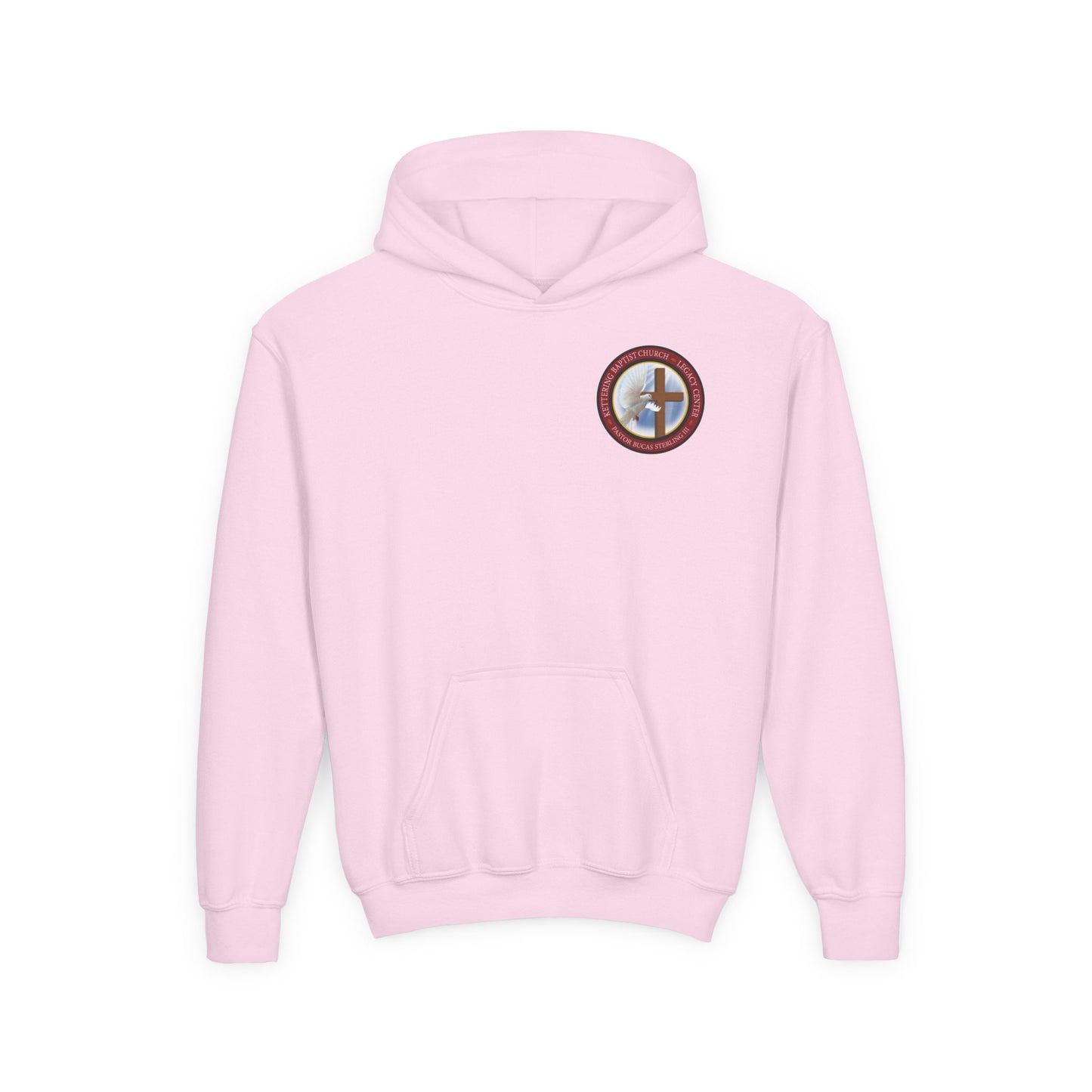 Youth Hoodie — "Chosen, Loved, Forgiven, Called" Christian Faith Pullover (Matthew 2:6)