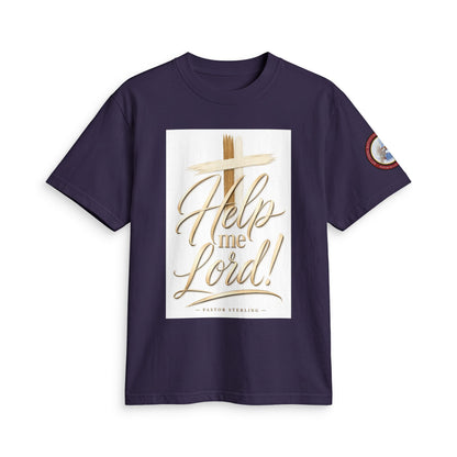 Help Me Lord! Christian T-Shirt — Inspirational Faith Tee with Cross