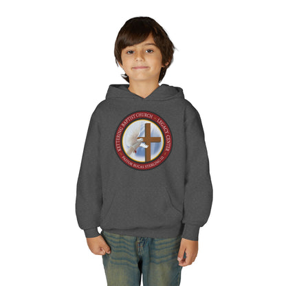Youth Hoodie – Church Cross & Dove Logo Youth Pullover (Religious Faith Gift)