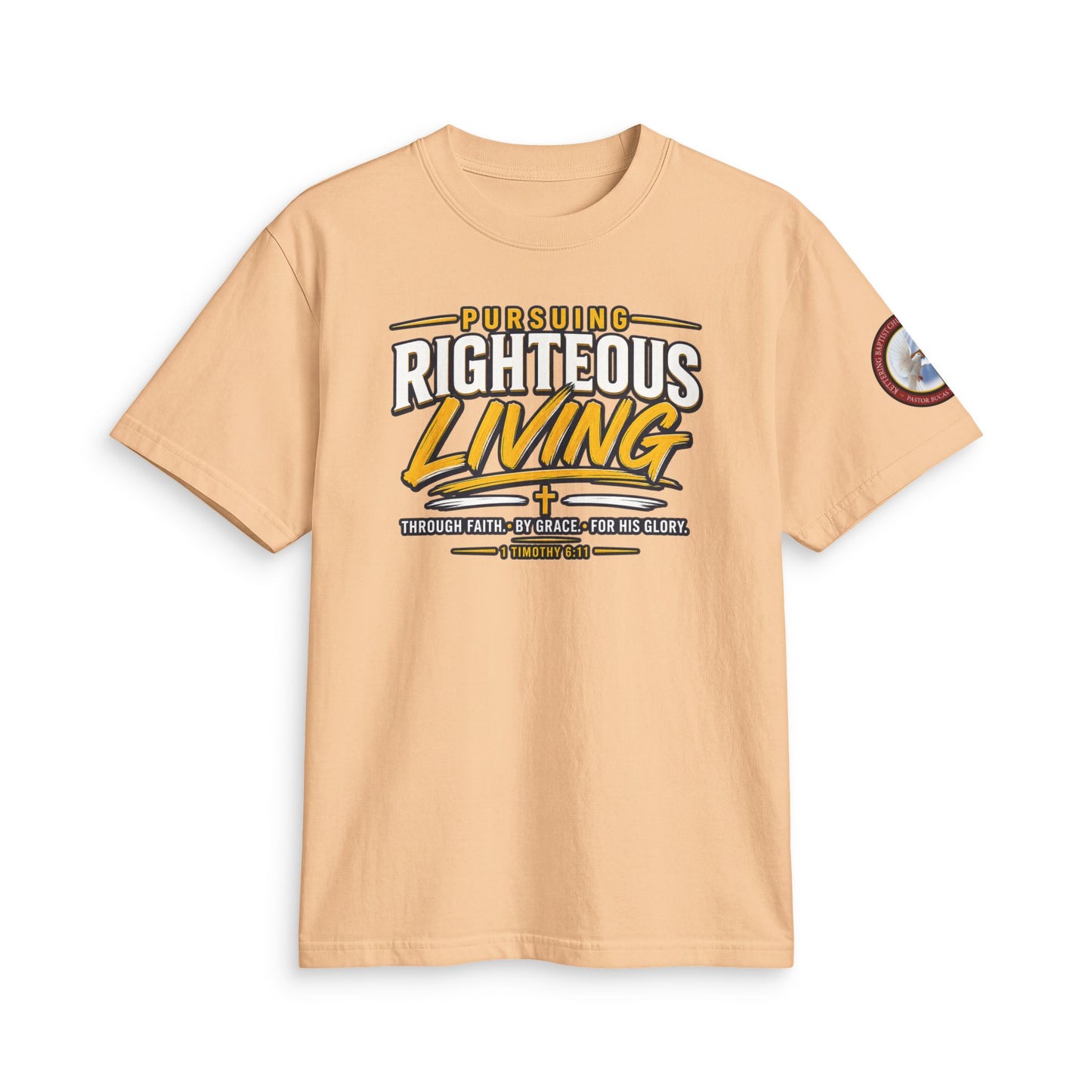 Righteous Living T‑Shirt — "Pursuing Righteous Living" Motivational Faith Tee