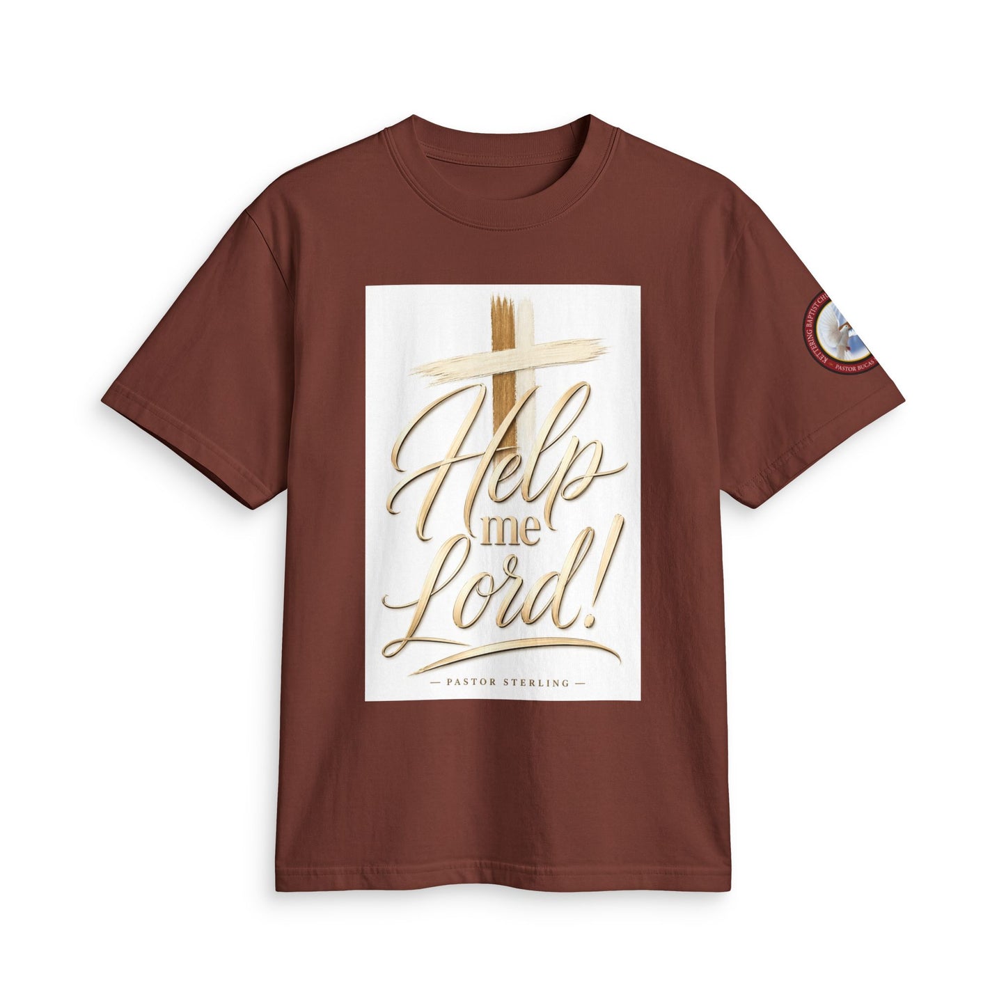Help Me Lord! Christian T-Shirt — Inspirational Faith Tee with Cross