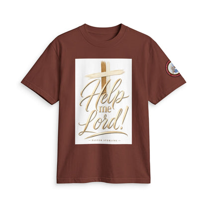 Help Me Lord! Christian T-Shirt — Inspirational Faith Tee with Cross
