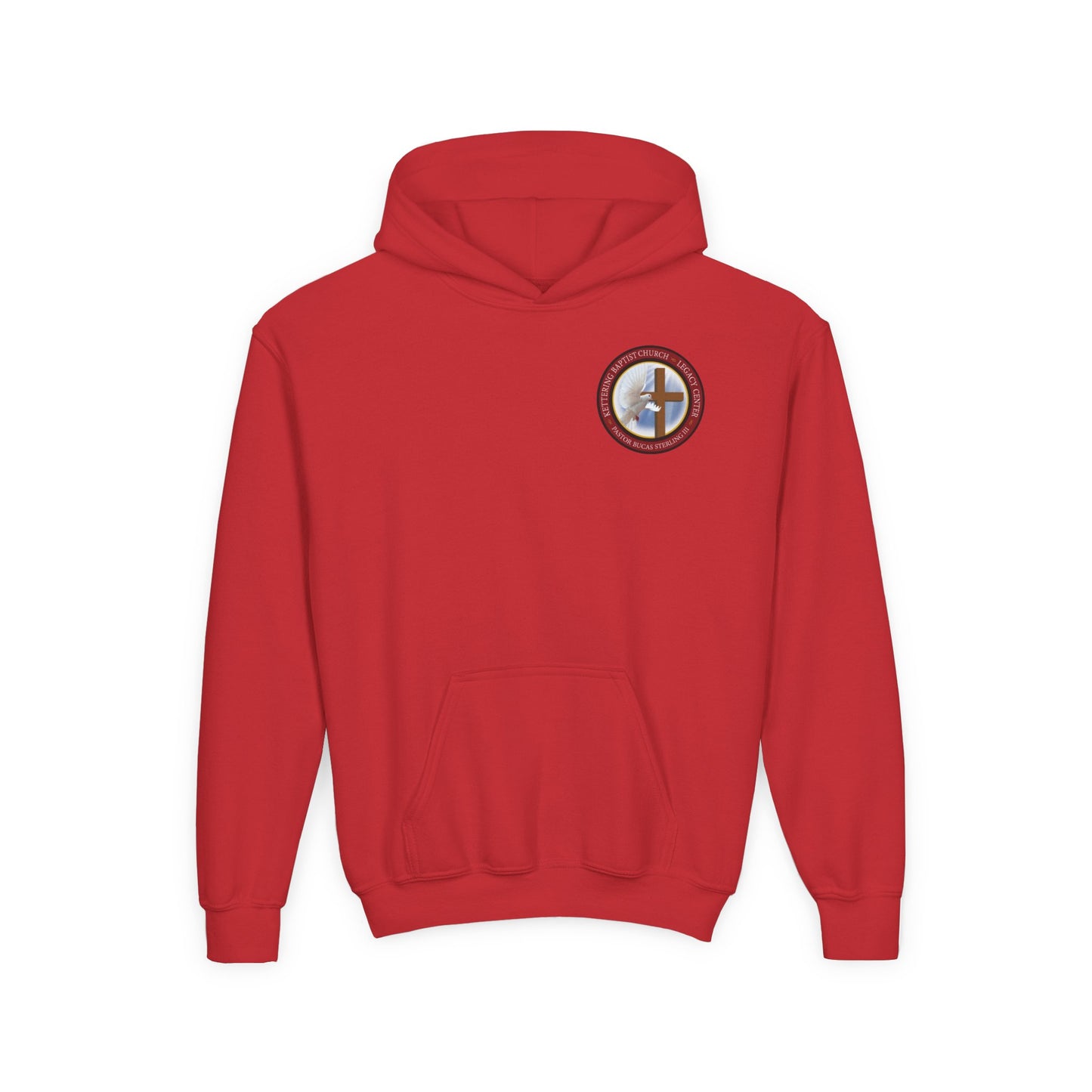 Youth Hoodie — "Chosen, Loved, Forgiven, Called" Christian Faith Pullover (Matthew 2:6)