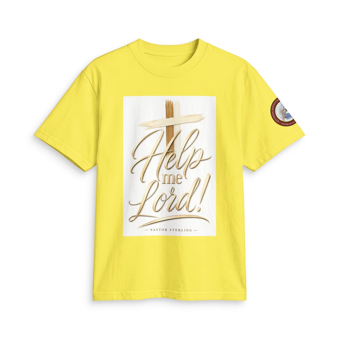 Help Me Lord! Christian T-Shirt — Inspirational Faith Tee with Cross