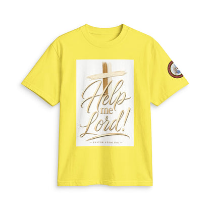 Help Me Lord! Christian T-Shirt — Inspirational Faith Tee with Cross