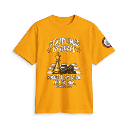 Disciplined By Grace Chess T-Shirt — Focused by Faith (Philippians 3:14)