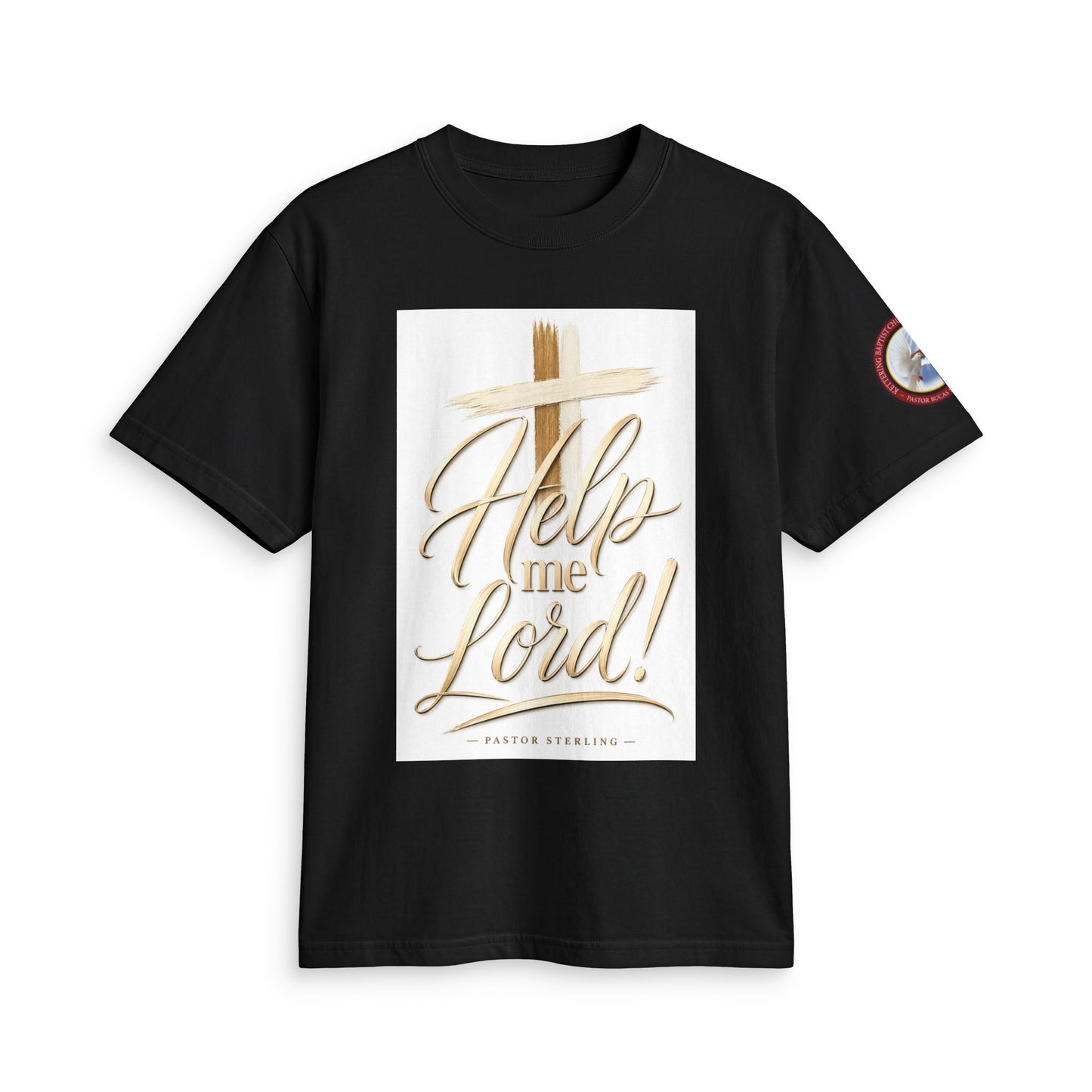 Help Me Lord! Christian T-Shirt — Inspirational Faith Tee with Cross