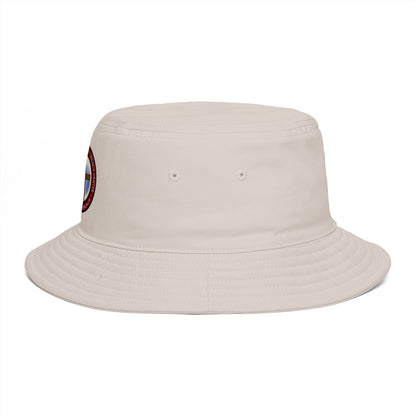 Christian Cross Bucket Hat — Faith Emblem Embroidered Sun Hat