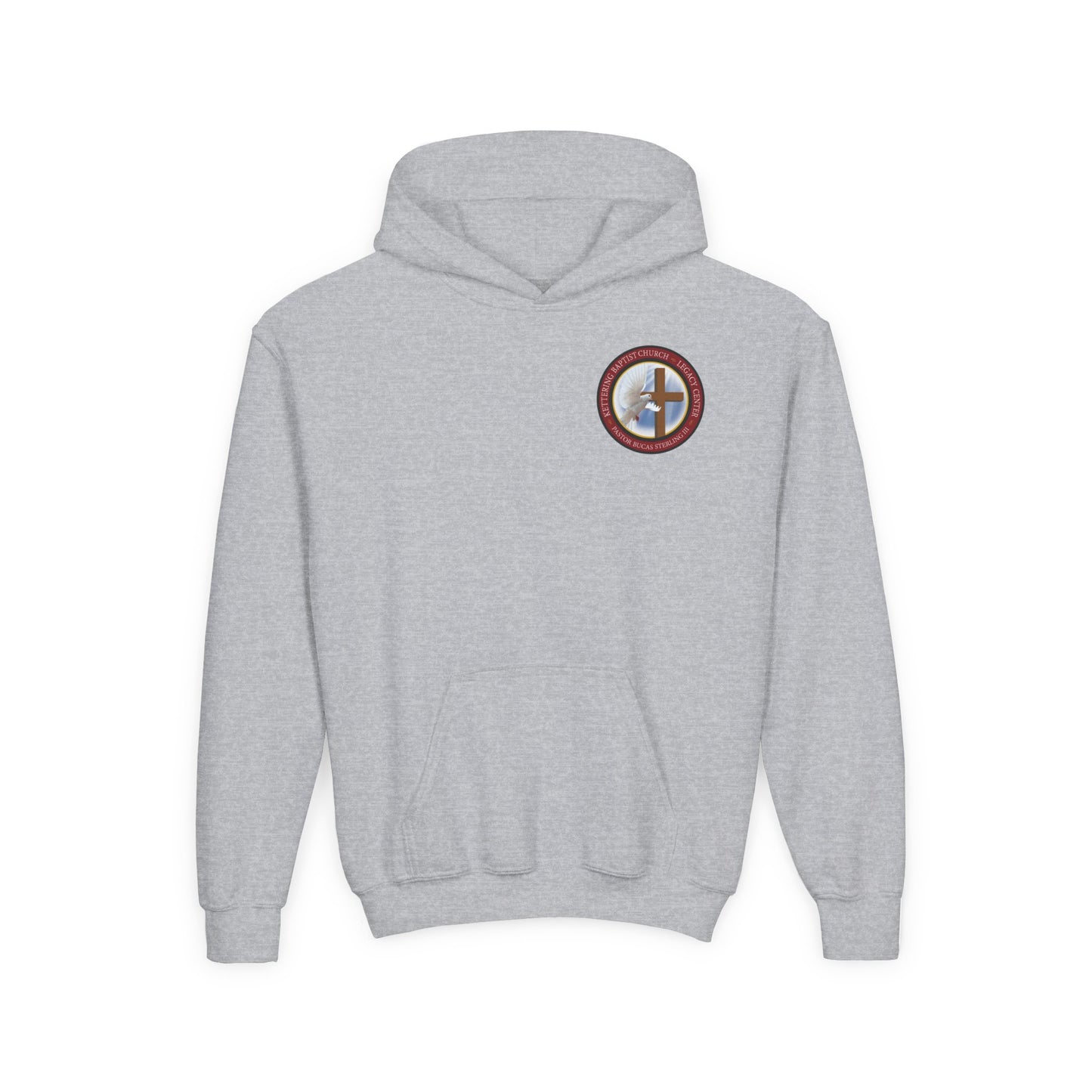 Youth Hoodie — "Chosen, Loved, Forgiven, Called" Christian Faith Pullover (Matthew 2:6)