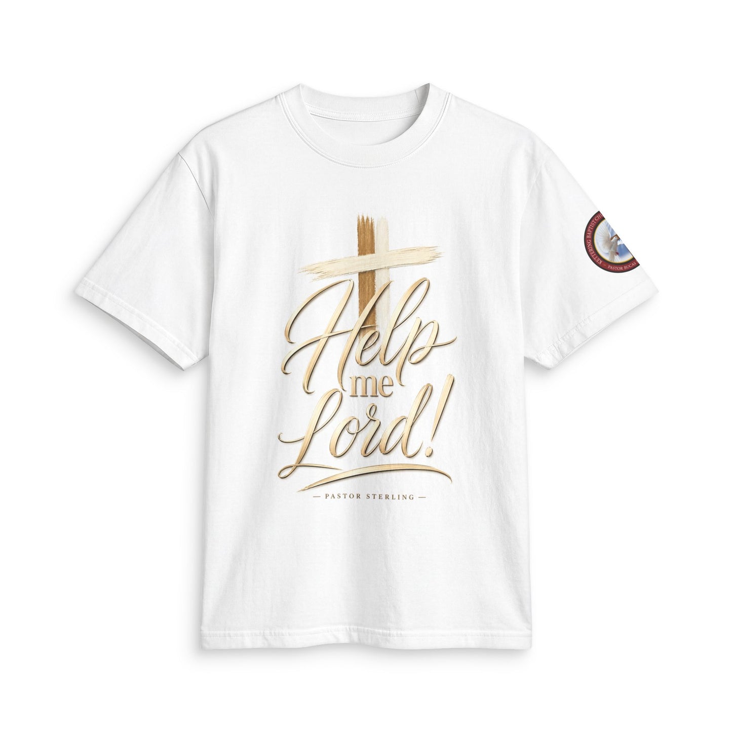 Help Me Lord! Christian T-Shirt — Inspirational Faith Tee with Cross