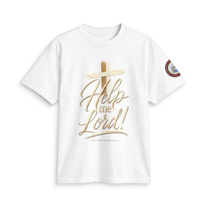 Help Me Lord! Christian T-Shirt — Inspirational Faith Tee with Cross