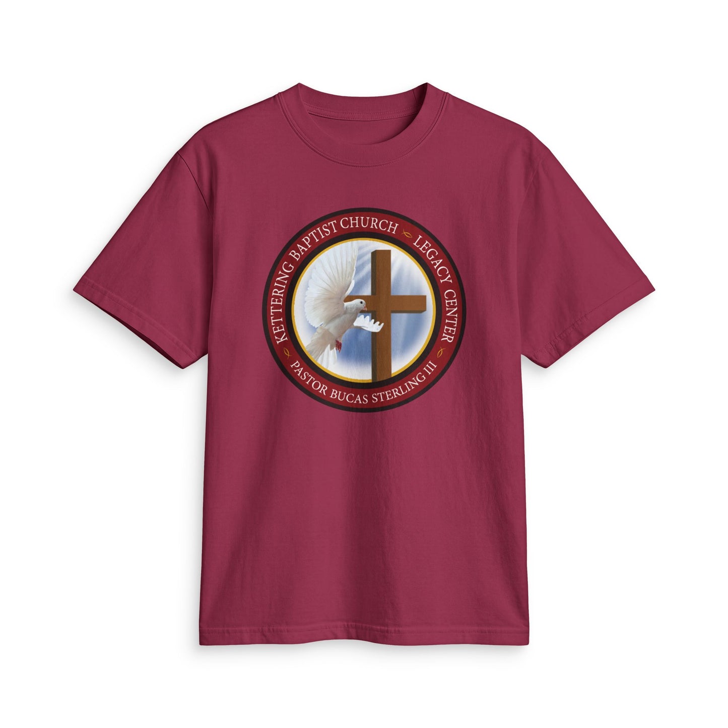 Church Logo T-Shirt — Faith Cross & Dove Design