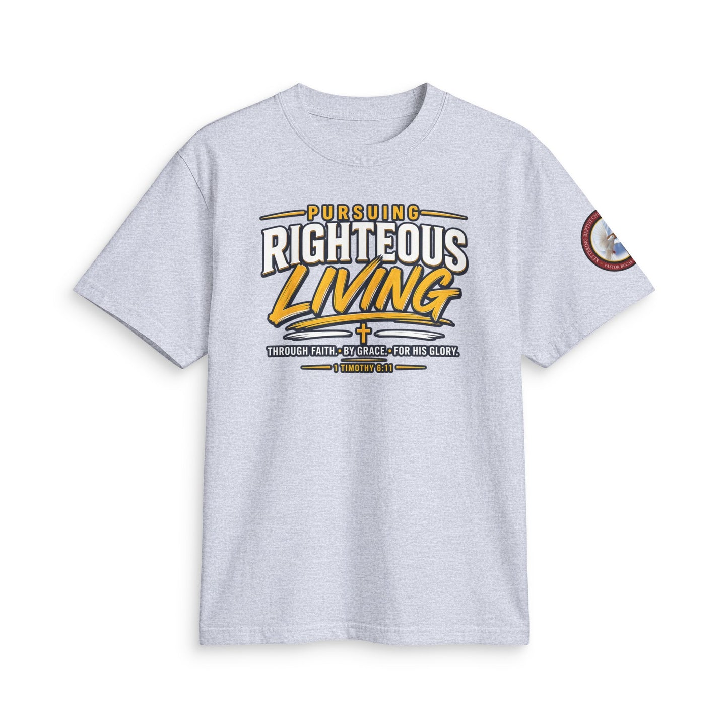 Righteous Living T‑Shirt — "Pursuing Righteous Living" Motivational Faith Tee