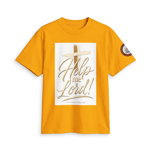 Help Me Lord! Christian T-Shirt — Inspirational Faith Tee with Cross