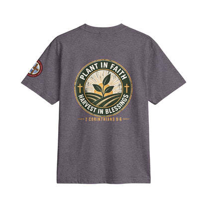 It's Time to Sow T-Shirt — "Plant in Faith, Harvest in Blessings" Christian Farming Tee