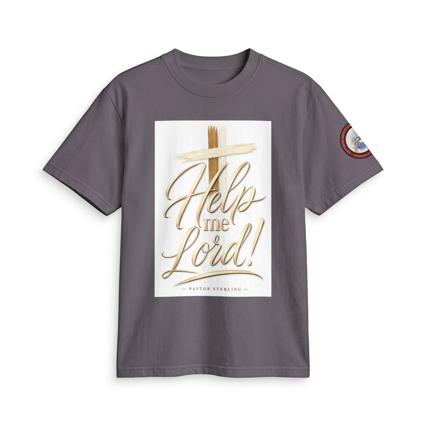 Help Me Lord! Christian T-Shirt — Inspirational Faith Tee with Cross