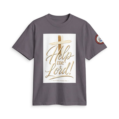 Help Me Lord! Christian T-Shirt — Inspirational Faith Tee with Cross