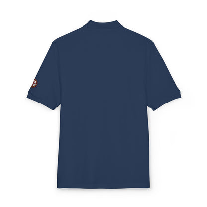 Embroidered Compass Logo Polo Shirt