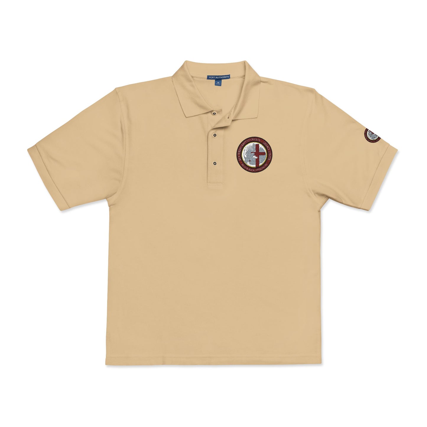 Embroidered Compass Logo Polo Shirt