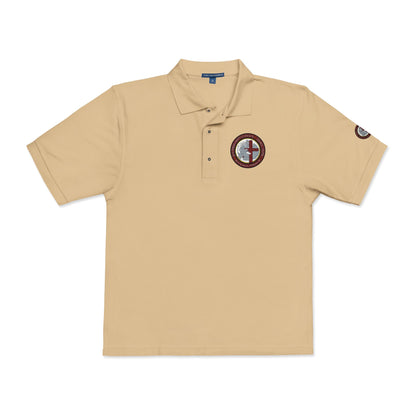 Embroidered Compass Logo Polo Shirt