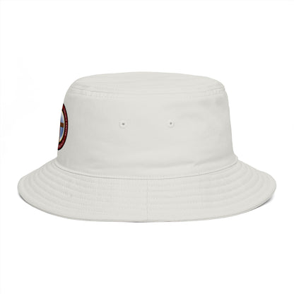Christian Cross Bucket Hat — Faith Emblem Embroidered Sun Hat