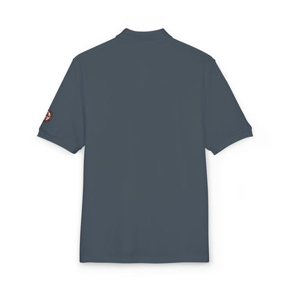 Embroidered Compass Logo Polo Shirt