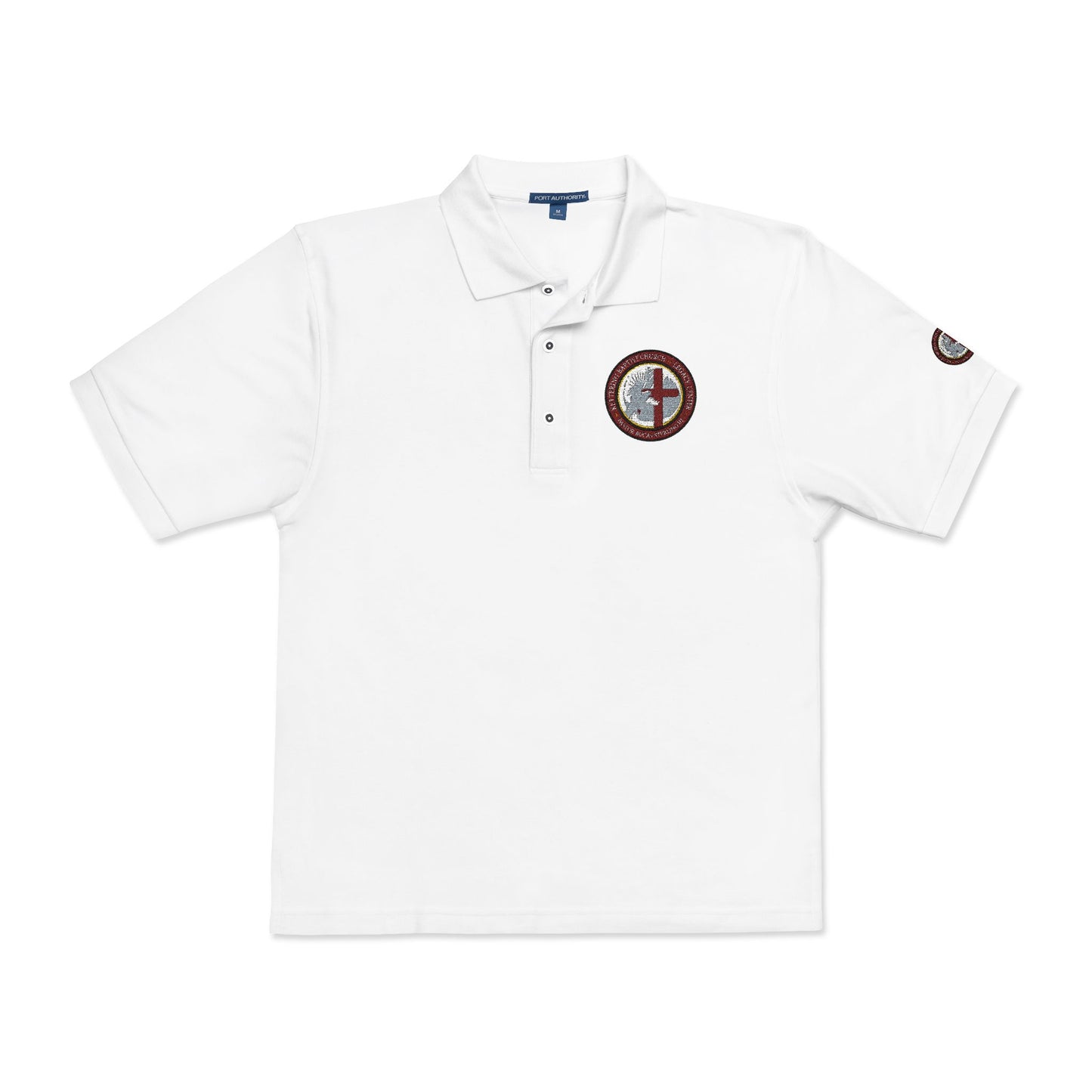 Embroidered Compass Logo Polo Shirt