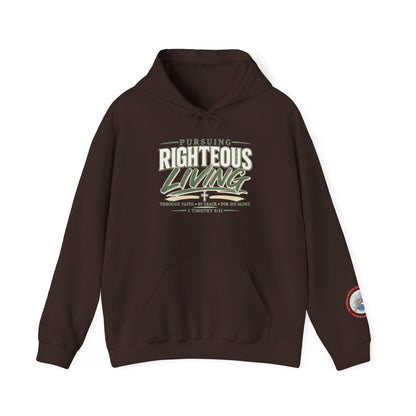 Pursuing Righteous Living Hoodie – Christian Faith Inspirational Sweatshirt