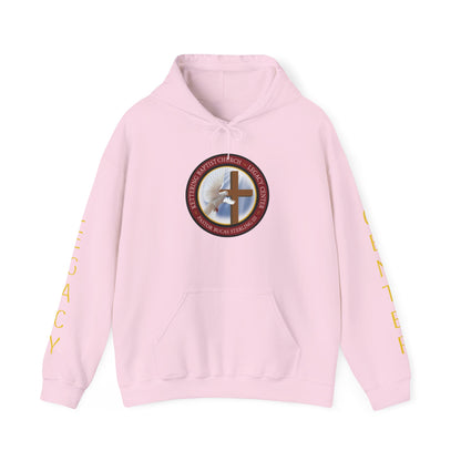 Christian Ministry Hoodie - 'Legacy Center' Cross & Dove Emblem Hooded Sweatshirt