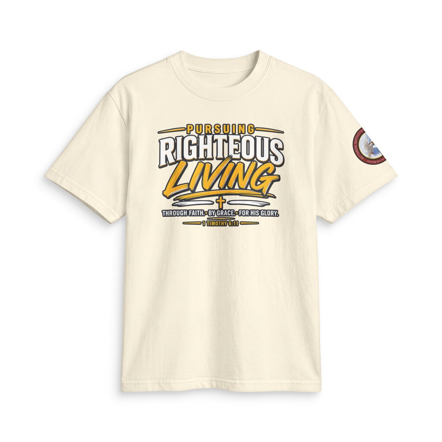 Righteous Living T‑Shirt — "Pursuing Righteous Living" Motivational Faith Tee