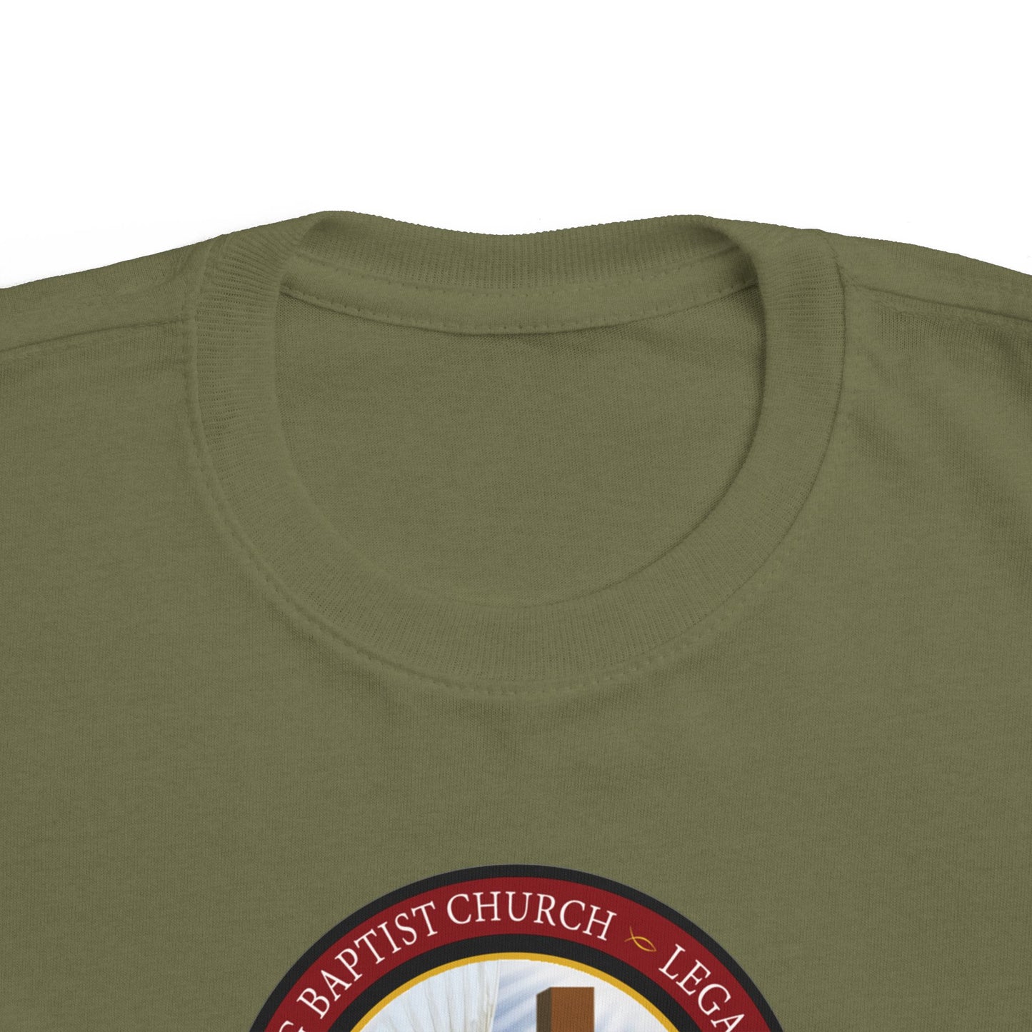Toddler Cross Tee — Christian Church Logo Kids T‑Shirt