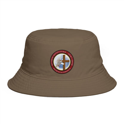 Christian Cross Bucket Hat — Faith Emblem Embroidered Sun Hat