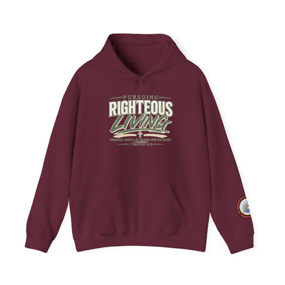 Pursuing Righteous Living Hoodie – Christian Faith Inspirational Sweatshirt