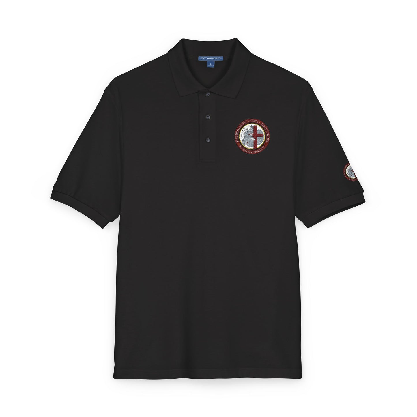 Embroidered Compass Logo Polo Shirt