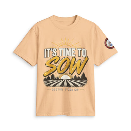 It's Time to Sow T-Shirt — "Plant in Faith, Harvest in Blessings" Christian Farming Tee