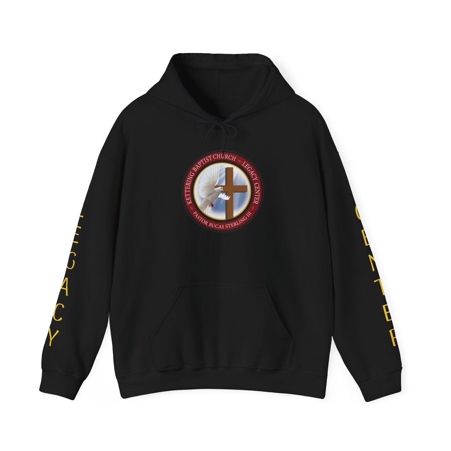 Christian Ministry Hoodie - 'Legacy Center' Cross & Dove Emblem Hooded Sweatshirt