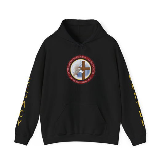 Christian Ministry Hoodie - 'Legacy Center' Cross & Dove Emblem Hooded Sweatshirt