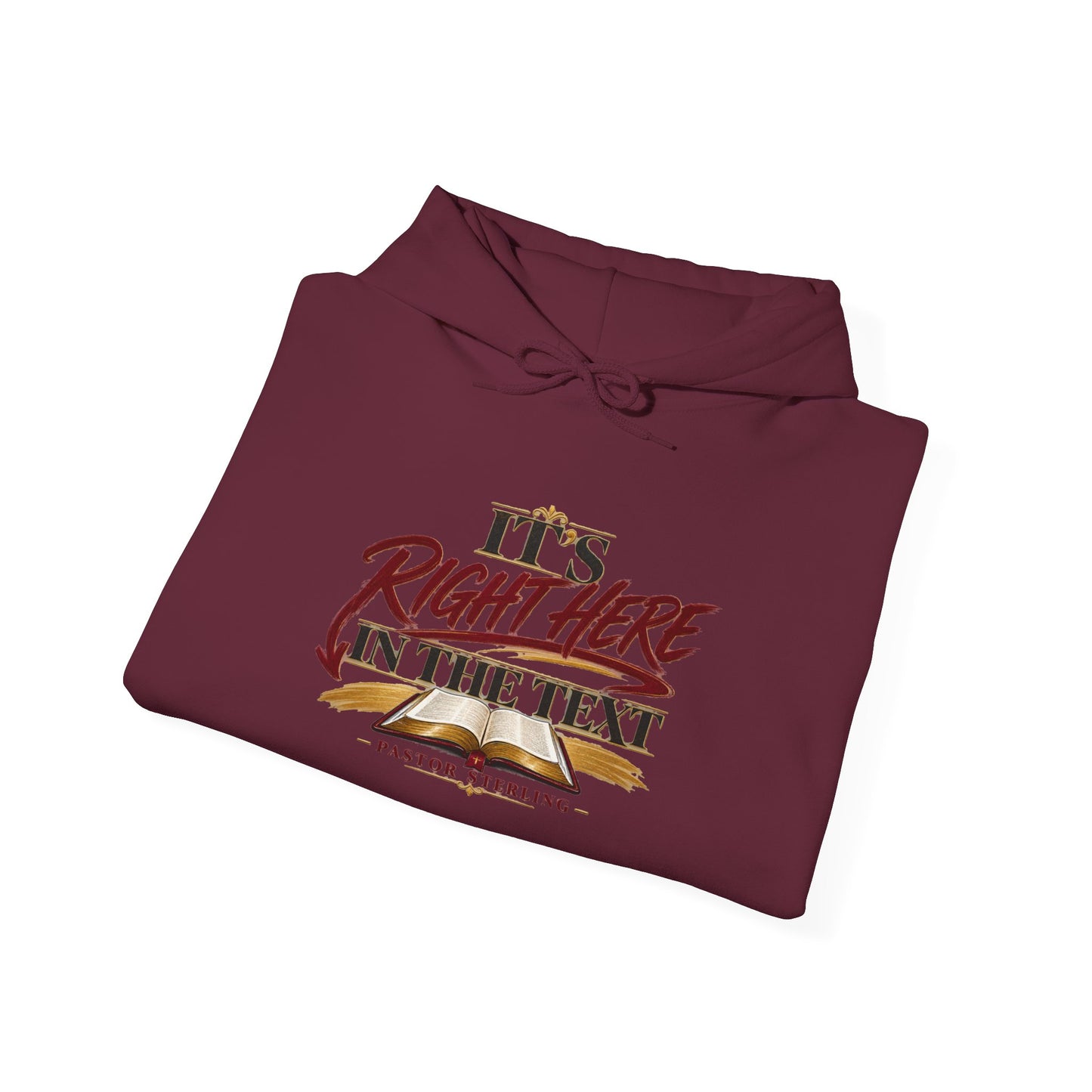 "It's Right Here in the Text" Hoodie — Funny Texting Graphic Sweatshirt