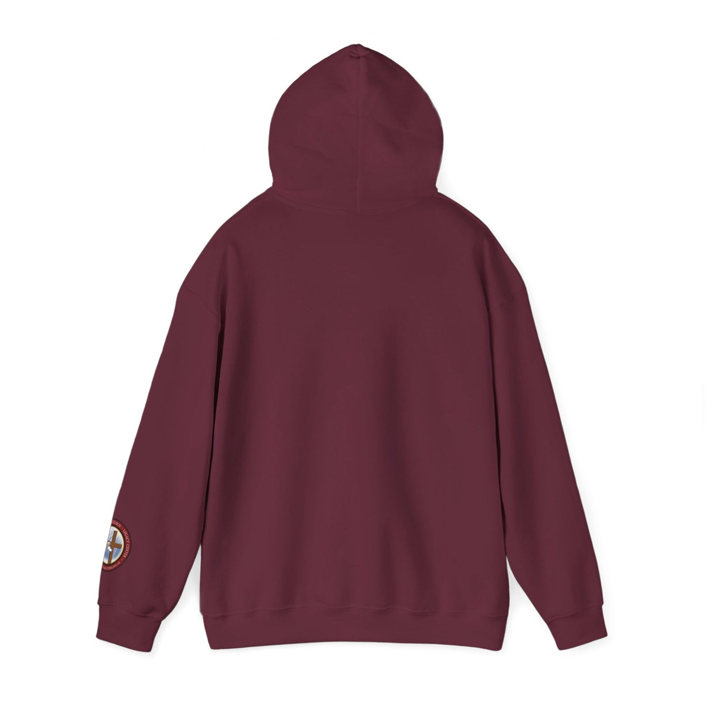 Help Me Lord Hoodie — Christian Cross Faith Pullover with Gold Script