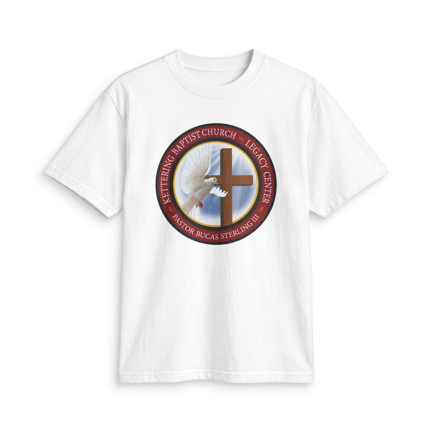 Church Logo T-Shirt — Faith Cross & Dove Design