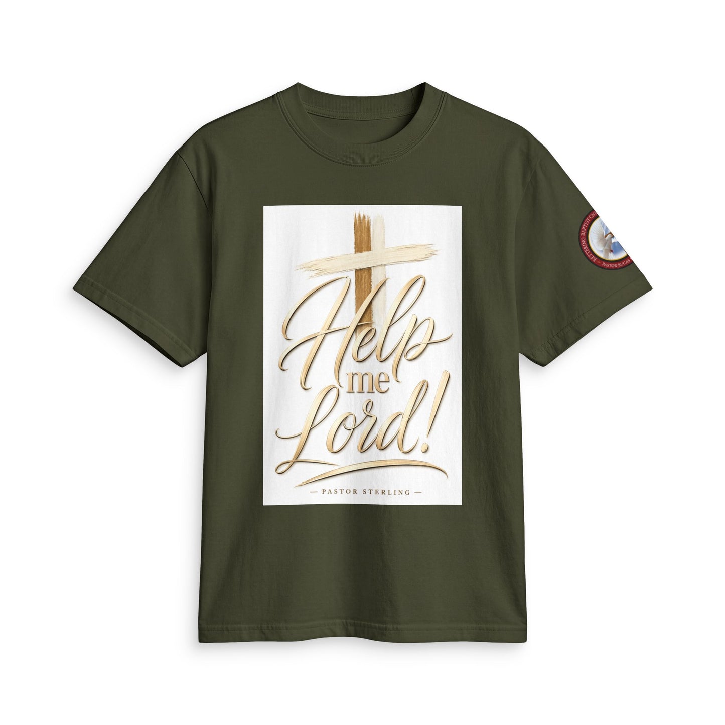 Help Me Lord! Christian T-Shirt — Inspirational Faith Tee with Cross