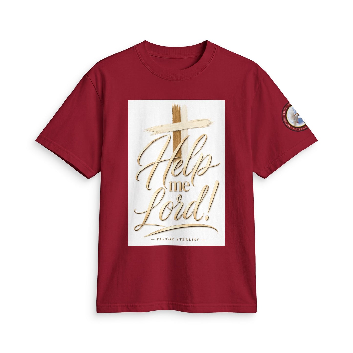 Help Me Lord! Christian T-Shirt — Inspirational Faith Tee with Cross