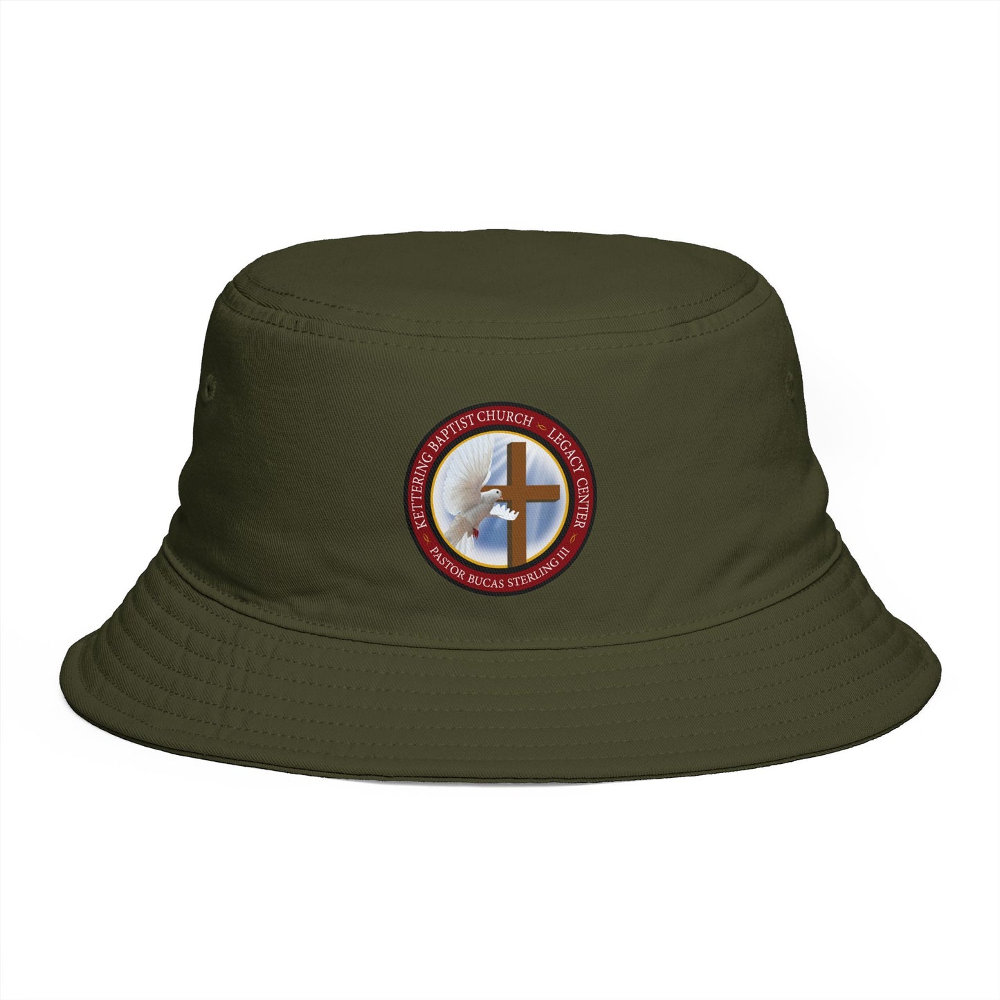 Christian Cross Bucket Hat — Faith Emblem Embroidered Sun Hat