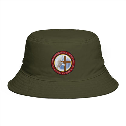 Christian Cross Bucket Hat — Faith Emblem Embroidered Sun Hat
