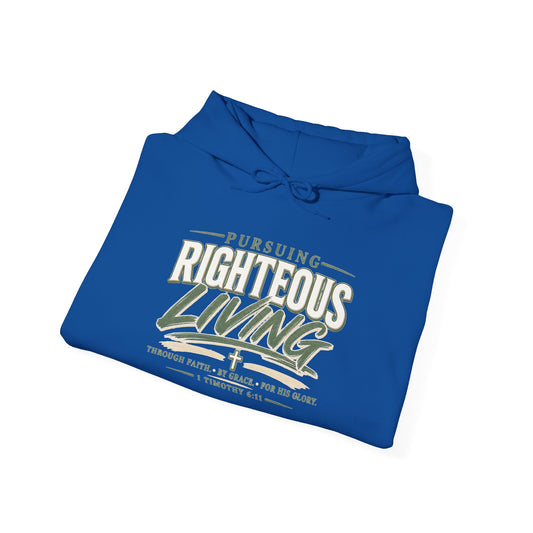 Pursuing Righteous Living Hoodie – Christian Faith Inspirational Sweatshirt