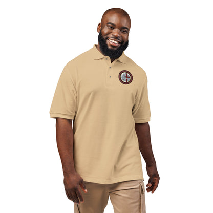 Embroidered Compass Logo Polo Shirt